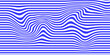 © Nurulqamariyahelroma - Blue wavy lines abstract background. Trendy psychedelic retro style backdrop. eps 10