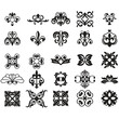 © Orthi - Fleur de lys icons set. Heraldic symbol