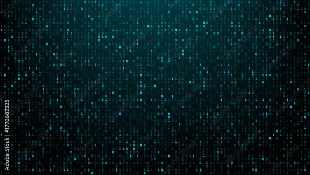 Digit Display Texture Digital screen displaying binary code with zero and one digits ...