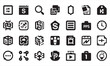 © mhspark - Mixed Style Universal UI Vector Icon Set  Filled Circle and Abstract Glyph for Business & Tech