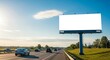 © Firman Dasmir - Billboards along highway showcasing advertising space with blue sky background