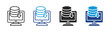 © Elzicon - Data Storage icon set multiple style collection
