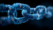 © kaliel - Digital chain link symbolizing trust, encryption, and resilient connections across networks.