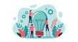 © pamit - Collaborative Idea Generation: Team Assembling a Lightbulb with Gears and Foliage