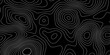 © Atikur - white background with abstract topographic whit color grid line topo map black background., depicting elevation changes in an abstract representation
