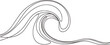 © Mahin - Minimalist wave line drawing monochrome water ocean