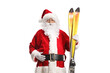 © Ljupco Smokovski - Santa Claus holding a pair of skis