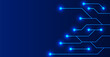 © Wasin - Technology Background With Blue Circuit Board. Vector Illustration. Abstract Business Wallpaper. Banner