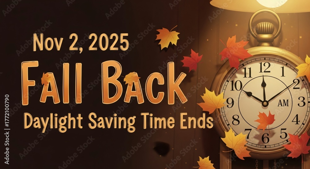 Fall Back 2025 Daylight Saving Time Ends November 2nd Clock Change ...