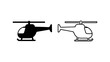 © Anesyahannah - Helicopters outline with transparent background
