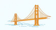© Ali - A captivating illustration of the golden gate bridge, an iconic suspension bridge in san francisco, california