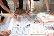 © crizzystudio - Product designers collaborating on mobile app ui ux wireframes