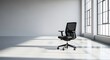 © Yassine - Modern Office Chair in a Bright Empty Room