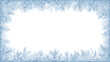 © Malik - Frozen Snow and Frost Winter Border Frame Isolated on White Background