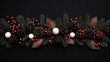 © Imam - Festive Christmas Garland with Pine Cones and Berries.