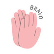 © Yaryna - Clapping hands. Congratulation, appreciation applause success concept