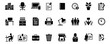 © SaymaHossan - Collection of office workspace icons for business and productivity applications vector
