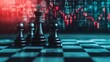 © Beauver - Chess pieces on a chessboard with a financial graph background, symbolizing strategic financial planning