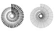 © Zhee-Graphic - abstract spiral line vector illustration isolated on white background.