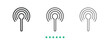 © Bradericon - Transmission Antenna icon. Thin line icon vector