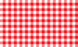 © aynurland - Red and White Gingham Checkered Pattern Background