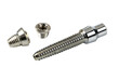 © Arthur - Dental Implant Components, Shiny Metal with Threaded Shafts, cutout, PNG isolated on transparent background