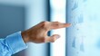 © Yevheniiya - Business professional interacting with a touchscreen displaying financial charts, analyzing market data.