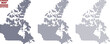 © Afifa Tazrimin - Canadian dotted pattern map. Canada dot pattern vector map.  Canada of north America continent vector map in round circle pattern art. Canada atlas design displaying north America dot shape view