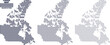 © Afifa Tazrimin - Canadian square shape dotted pattern map. Canada square dot pattern vector map.  Canada of north America continent vector map in square pattern art. Canada atlas design displaying square shape view