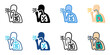 © Gravisio - Lung Irritant icon set multiple style collection