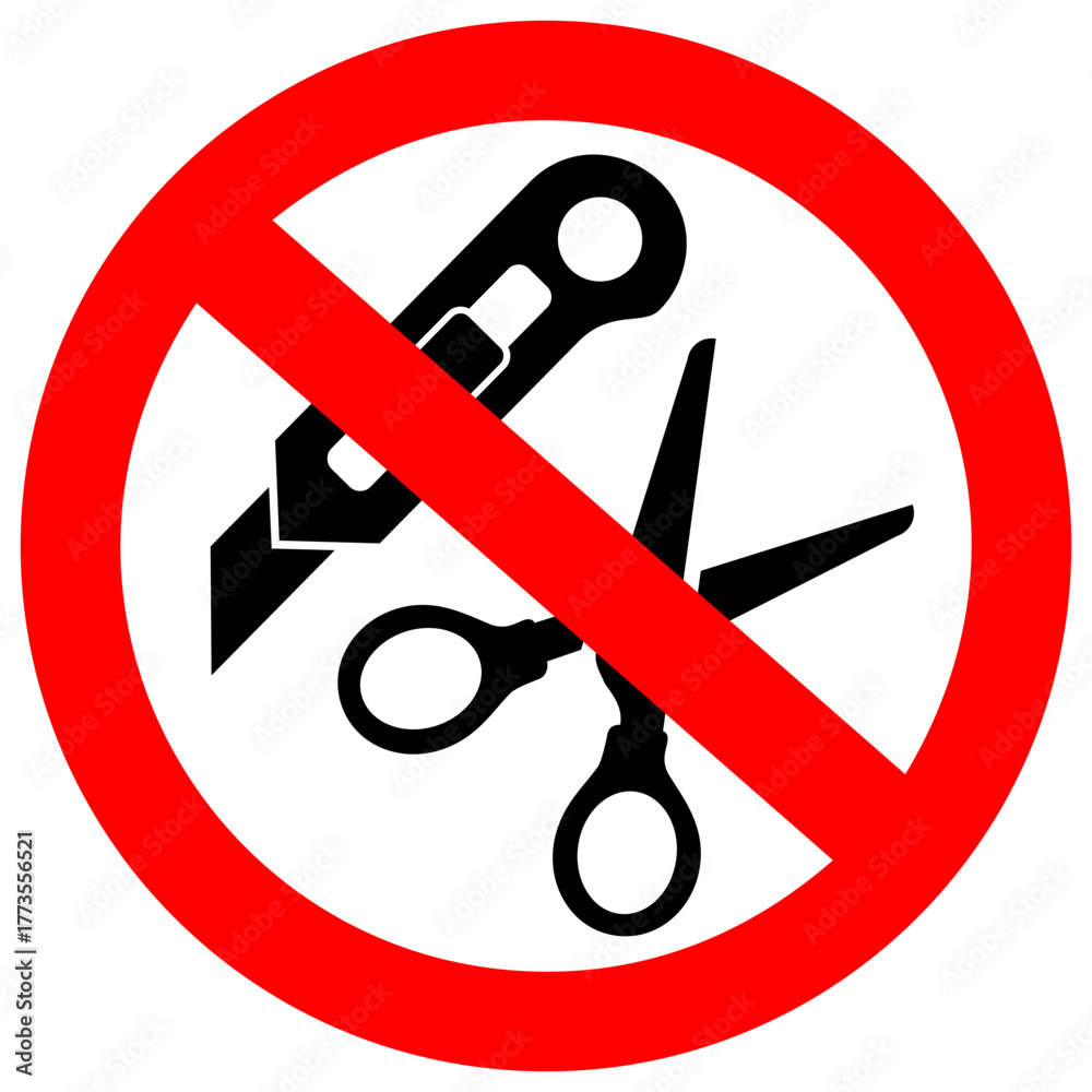 Sharp Machine Tool Sign Do not use sharp tools vector safety sign Stock Vector | Adobe Stock