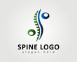 © Irfanrahmat - spine vector logo design simple concept two circle for business company