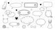 © imran - Collection of Hand-Drawn Speech Bubbles and Cute Pet Icons, Perfect for Creative Projects