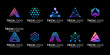 © suneo_99 - Set of initial letter A technology connection logo design inspiration.