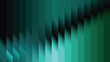 © Hashim - Modern geometric background with angular 3D stripes and shadow effects in shades of teal and green.