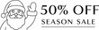 © Syed - Santa announces 50% off season sale for holiday shopping