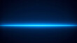 © REHENA - Blue Neon Light Horizon on Dark Background Abstract Design Concept for Technology and Science