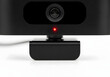 © Arif - Webcam technology device with red light indicator on transparent