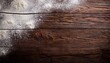 © Jessi - dark distressed wooden surface with flour