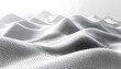 © agawe - A grayscale, digital rendering of undulating hills formed of intricate, dot-matrix structures