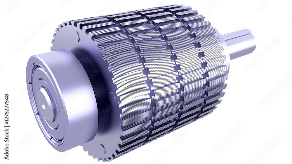 Synchronous Rotor Parts Industrial Stepper Motor Rotor 3D Model. Synchronous Stepping Rotor ...