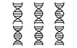 © 123levit - Dna helix set with simple linear design