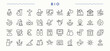 © Rubbble - Bio linear icon set. Isolated icons. Pictogram and infographic. Biology linear icon set. Pictograms of biology, scientific, chemistry, technology, research, chemical, laboratory and more.
