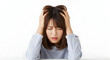 © Nur - Overwhelmed Woman Expressing Stress and Anxiety in the Workplace Seeking Mental Wellness and Emotional Wellbeing With Support and Understanding Professional Growth