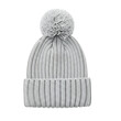 © MopoWe - Gray Knit Winter Hat Pom Pom Fashionable Woolen Cap Apparel Headwear
