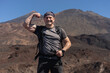 © Xalanx - Hiker flexing with Teide in background