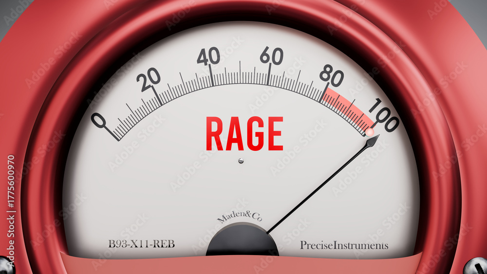 Need More Rage Rage that is hitting a full scale, showing rising levels of rage ...