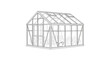 © Nasima - Simple line drawing of a classic greenhouse with a transparent structure