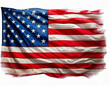 © verona_studio - American flag waving proudly in the wind, symbolizing freedom and national pride during a sunny day in a public space