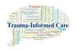 © Danawan Purbanggoro - Trauma-Informed Care Word Cloud. Key Concepts In Healing, Safety, Empowerment, And Recovery.